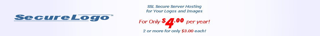 SecureLogo - SSL Secure Server Hosting for Your Logos and Images for only $4.00 per year